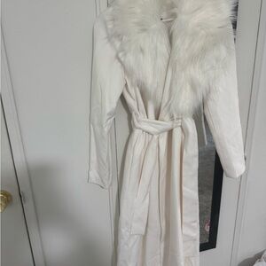 Windsor White Faux Fur Coat